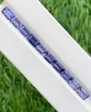 5 ct Natural Iolite Gemstones Octagons Shape Emerald Cut For jewelry Making Lot