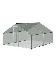[i.Pet] Chicken Coop Walk In Cage 3mx4mx2m in Silver