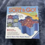 Ravensburger - Puzzle Sort & Go - 6 Stackable Sorting Trays New & Sealed