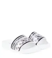 [Dolce & Gabbana Kids] Dolce & Gabbana Kids Majolica slides UK 13 white