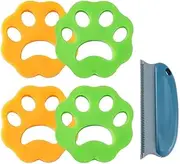 5 Pieces Pet Hair Remover,4 Laundry Hair Catchers,Lint Catcher,Multifunctional Household Fur Remover,for Cleaning Cars,Carpet,Sofa,Clothes,Bed