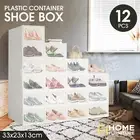 Plastic Shoe Box Storage Organiser Display Cases Cabinet Stackable Organizer