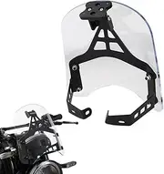 Motorcycle Windshield Windscreen with GPS Mount Bracket Fit for Husqvarna Vitpilen/Svartpilen 401 2017-2023, Compatible with Garmin Tomtom (Clear)