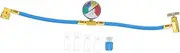 SOLUSTRE R134a Charge Hose Pressure Gauge for Car Ac High Resistance Refill Hose
