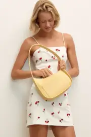 New Anthropologie The Brynne 3D Spaghetti-Strap Dress by Maeve 4 White $230 NWT