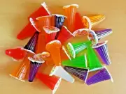 Jelly Fruit Variety Flavored Dessert Apple Orange Grape Strawberry Lychee 25 cup