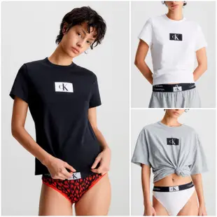 歐洲代購 CK Calvin Klein 新款 Logo  CK短T 休閒 短袖上衣 棉質平紋針織面料 黑色 白色 灰色
