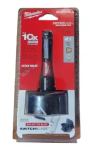 New Milwaukee Tool 48-25-5150 2-9/16" 65mm SwitchBlade Selfeed Screw Drill Bit