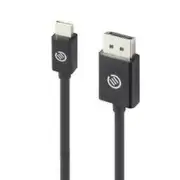 Alogic Mini-DisplayPort to DisplayPort Cable Ver1.2 - 2m, Black (Male) to (Male)