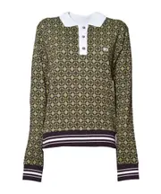 Selassie jacquard polo shirt OLIVE