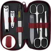 marQus Manicure Sets for Women & Men from Solingen Germany with glass Red