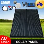 400W 12V Fixed Mono Solar Panel Kit Home Caravan Camping Charging 30A Controller