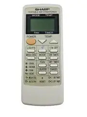 SHARP OEM CRMC-A663JBEZ AIR CONDITIONER REMOTE CONTROL