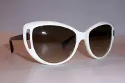 NEW ALEXANDER MCQUEEN SUNGLASSES AMQ 4238/S WHITE/BROWN IDE-CC AUTHENTIC