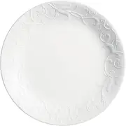 [CORELLE] Vitrelle 4-Pieces 8.5" Glass Salad/Appetizer Plates, Chip & Crack Resistant Glass Dinnerware Set Plates, Bella Faenza