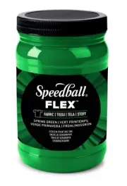 Speedball Flex Screen Printing Fabric Ink 32oz-Spring Green FLXINK32-45227