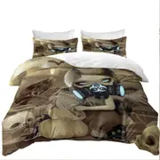 Scavengers Cool Post Apocalyptic Scene Girl Digging Quilt Cover