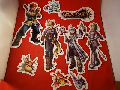 Golden Sun Dark Dawn Nintendo DS Store Window / Wall Sticker Display Promo