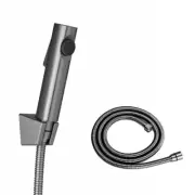 Toilet Bidet Spray Kit Hand Held Shower Head Stainless Steel Hose Brushed Nickel