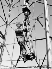 Oil Rig Driller, C.L. Saxton, at Moundridge near McPherson, Kansas - 1941