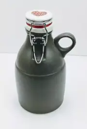 New Portland Growler Co PGC 32oz "Growlette", Ceramic Loop Handle, Grey HTF Gem