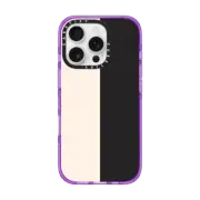 iPhone 16 Pro Impact Case MagSafe Compatible White/Black Colorblock