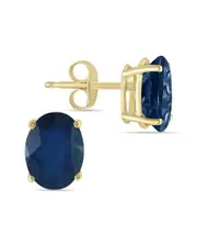 14K 1.00 ct. tw. Sapphire Earrings