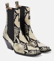 [Khaite] Khaite Austin 60 snake-effect leather ankle boots AU 7 multicoloured