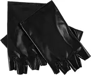 [CALLARON] Men Fingerless Gloves Stylish Fake Performance Gloves for Cycling Gym Workouts Outdoor Sports and Dance Unisex Design for Unique Expression and Flair