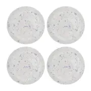 4pc Ladelle Carnival Stoneware 18cm Serving Cake Plate Apertiser/Dessert Lilac