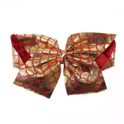 SIMPLY SOUTHERN LARGE HAIR BOW. FISHKIN RED NEW ON CARD