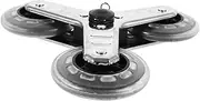 BESPORTBLE Grocery Cart Wheels Groceries Cart Stair Climbing Cart Casters Trolley Triangle Wheels Trolley Casters Grocery Cart for Stairs Stainless Steel Cart Wheel Triangle Casters Rubber