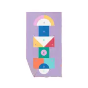 Quut Playtowels Kids/Children Play/Bath Towel 180x100cm Large Hopscotch 6m+