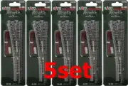 KATO 20-202 N Scale Unitrack Electric Turnout #6 Left Hand set of 5