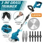 Garden Cordless Grass Trimmer Lawn Electric Handheld Whipper Snipper Strimmer