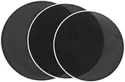 Mikinona 3 Pcs Double Layer Silent Mesh Drum Heads Mute Replacement Drum Heads for Practice