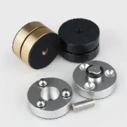 4PCS Aluminium HiFi Speaker Isolation Stand Feet with Steel Beads Spikes Pads
