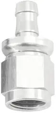 Aeroflow -6AN to 5/16" Barb Straight Full Flow Push Lock Silver - AF401-06-05S