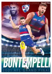 Western bulldogs team player POSTER,AFL FOOTBALL,Premiers, cats ,swans,pies,book