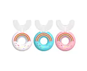 Manual Children's U-shaped Toothbrush Baby's Mouth Brushing Food Grade U-shaped Toothbrush Combination Set