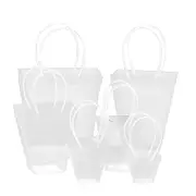 Transparent Tote Handbag Flower Bouquet Packaging Bag Valentine's Day Gift Bag