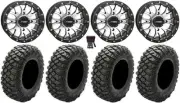 System 3 ST-3 Machined 14" Wheels 32" Crawler XG Tires Pioneer 1000 / Talon