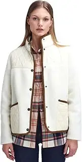 [Barbour] Women's Brambles Fleece Coat, Winter Pearl