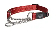 Rogz Control Obedience Non-Slip Dog Collar Red Large