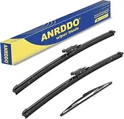 3 Wipers Factory Replacement For Ford Focus 2012 2013 2014 2015 2016 2017 2018 Original Equipment Replacement Windshield Wiper Blades Set 28"+28"+12" (Set of 3)