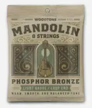 Woodtone Mandolin Strings - Light Gauge (8 Strings) - Warm Natural Sound