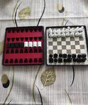 Soviet magnetic set - chess, checkers, USSR