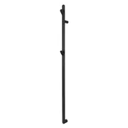 AGUZZO EZY FIT Heated Towel Rail - Single Vertical Flat Tube - 2 Hooks - (H1500mm) - Matte Black