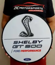 Shelby GT500 / Ford Performance Steel Sign - 19"