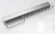 NZBZHHZGPL Punch-Free Kitchen Shelf Perforated Knife Holder Wall-Mounted 304 Stainless Steel Simple Knife Kitchen Storage Hook Wall Mounted Kitchen Rack(50CM)
